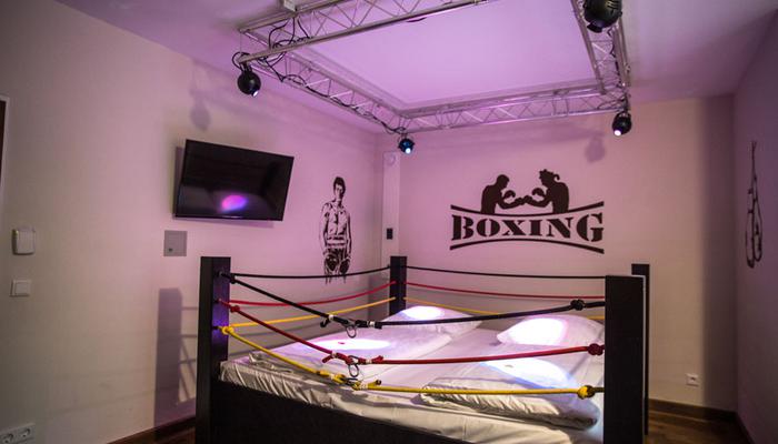 Boxring Themenzimmer im Themenhotel Beverland